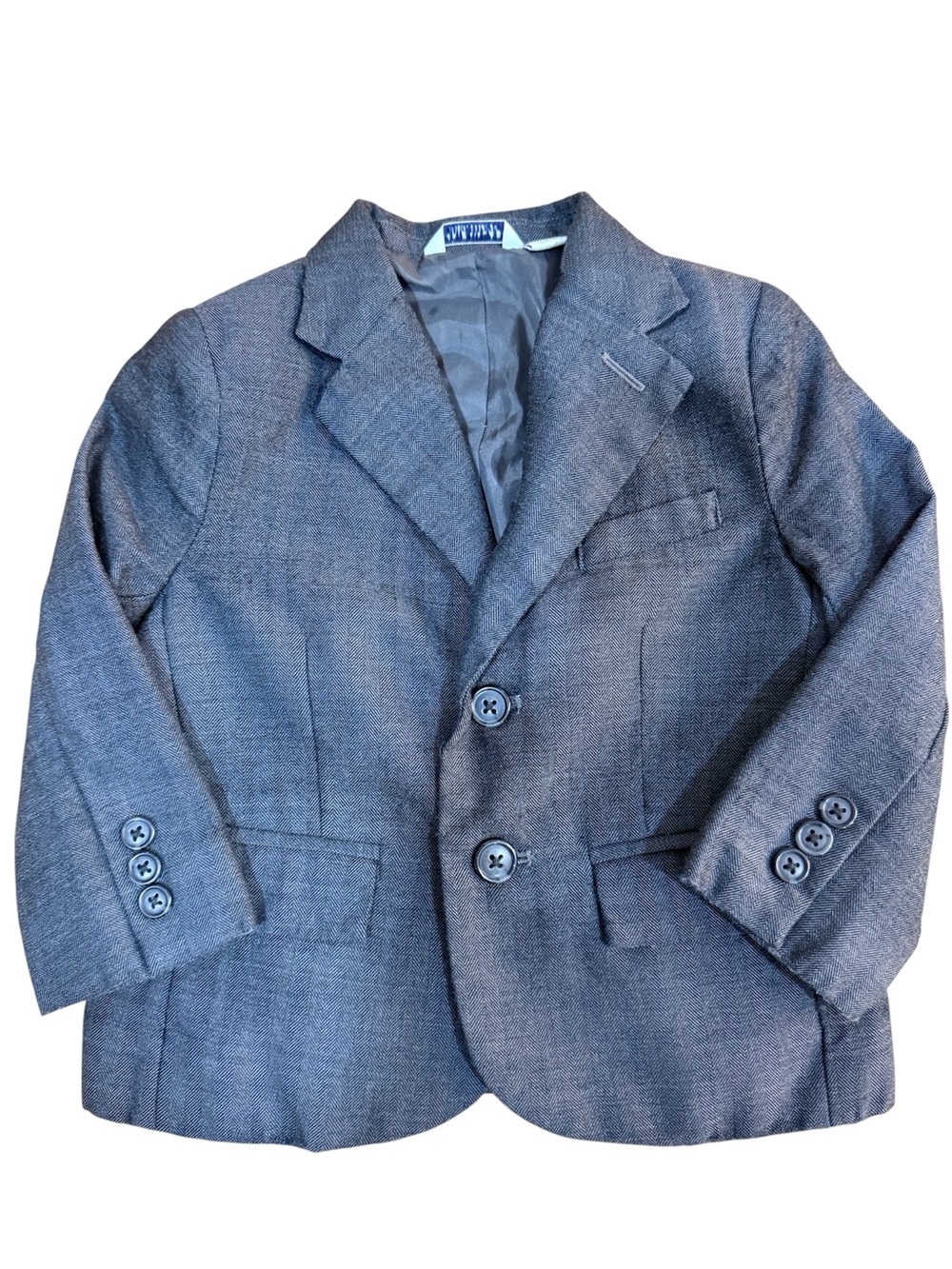 Janie and Jack Gray Herringbone Suit Jacket 18-24 Months Special Occasion Formal